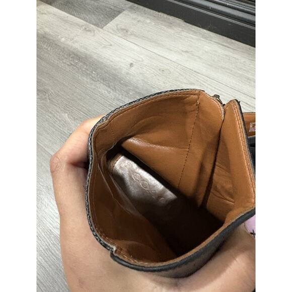 COACH Dean Leather Signature Coated Canvas Black Bootie Size 9B - Picture 6 of 7